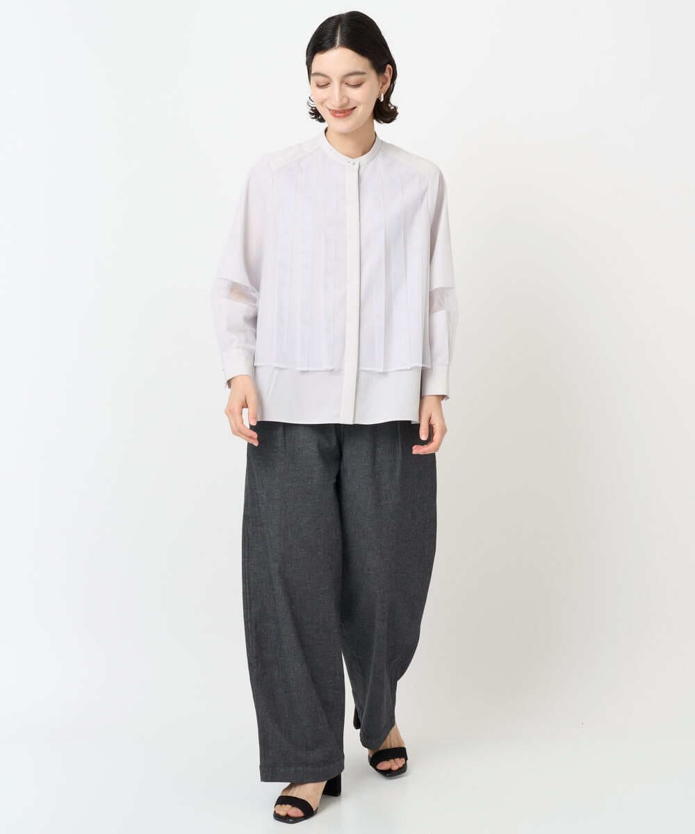 PHLJB40290 GEORGES RECH(小さいサイズ)(メゾン ドゥ サンク)  [セットアップ対応]バレルワイドブラックデニムパンツ ブラック