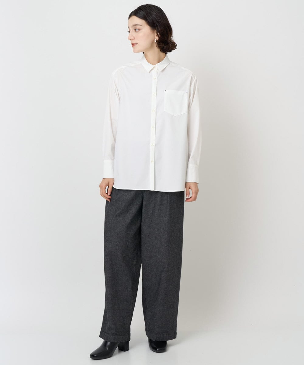 PHLJB40290 GEORGES RECH(小さいサイズ)(メゾン ドゥ サンク)  [セットアップ対応]バレルワイドブラックデニムパンツ ブラック