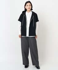 PHLJB40290 GEORGES RECH(小さいサイズ)(メゾン ドゥ サンク)  [セットアップ対応]バレルワイドブラックデニムパンツ ブラック