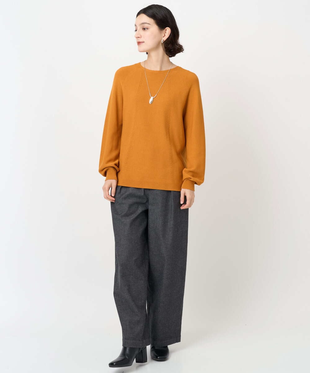 PHLJB40290 GEORGES RECH(小さいサイズ)(メゾン ドゥ サンク)  [セットアップ対応]バレルワイドブラックデニムパンツ ブラック