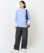 PHLJB40290 GEORGES RECH(小さいサイズ)(メゾン ドゥ サンク)  [セットアップ対応]バレルワイドブラックデニムパンツ ブラック