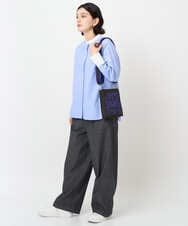 PHLJB40290 GEORGES RECH(小さいサイズ)(メゾン ドゥ サンク)  [セットアップ対応]バレルワイドブラックデニムパンツ ブラック
