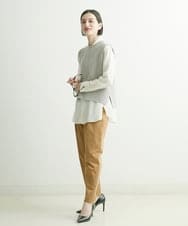 PHLJQ11210 GEORGES RECH(小さいサイズ)(メゾン ドゥ サンク) 起毛ストレートスティックパンツ ベージュ