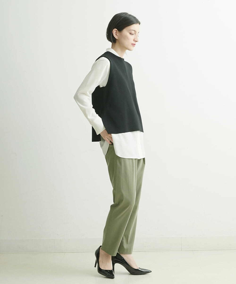 PHLJQ11210 GEORGES RECH(小さいサイズ)(メゾン ドゥ サンク) 起毛ストレートスティックパンツ ベージュ
