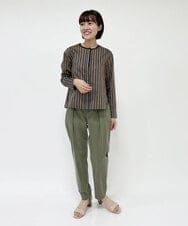 PHLJQ11210 GEORGES RECH(小さいサイズ)(メゾン ドゥ サンク) 起毛ストレートスティックパンツ ベージュ