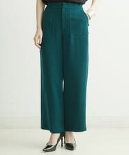 PHLJQ24230 GEORGES RECH(小さいサイズ)(メゾン ドゥ サンク) ストレッチワイドパンツ グリーン