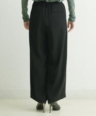 PHLJQ24230 GEORGES RECH(小さいサイズ)(メゾン ドゥ サンク) ストレッチワイドパンツ ブラック