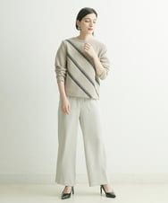 PHLJQ24230 GEORGES RECH(小さいサイズ)(メゾン ドゥ サンク) ストレッチワイドパンツ ブラック
