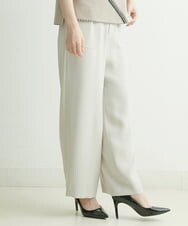 PHLJQ24230 GEORGES RECH(小さいサイズ)(メゾン ドゥ サンク) ストレッチワイドパンツ ブラック
