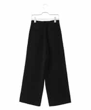 PHLJQ24230 GEORGES RECH(小さいサイズ)(メゾン ドゥ サンク) ストレッチワイドパンツ ブラック