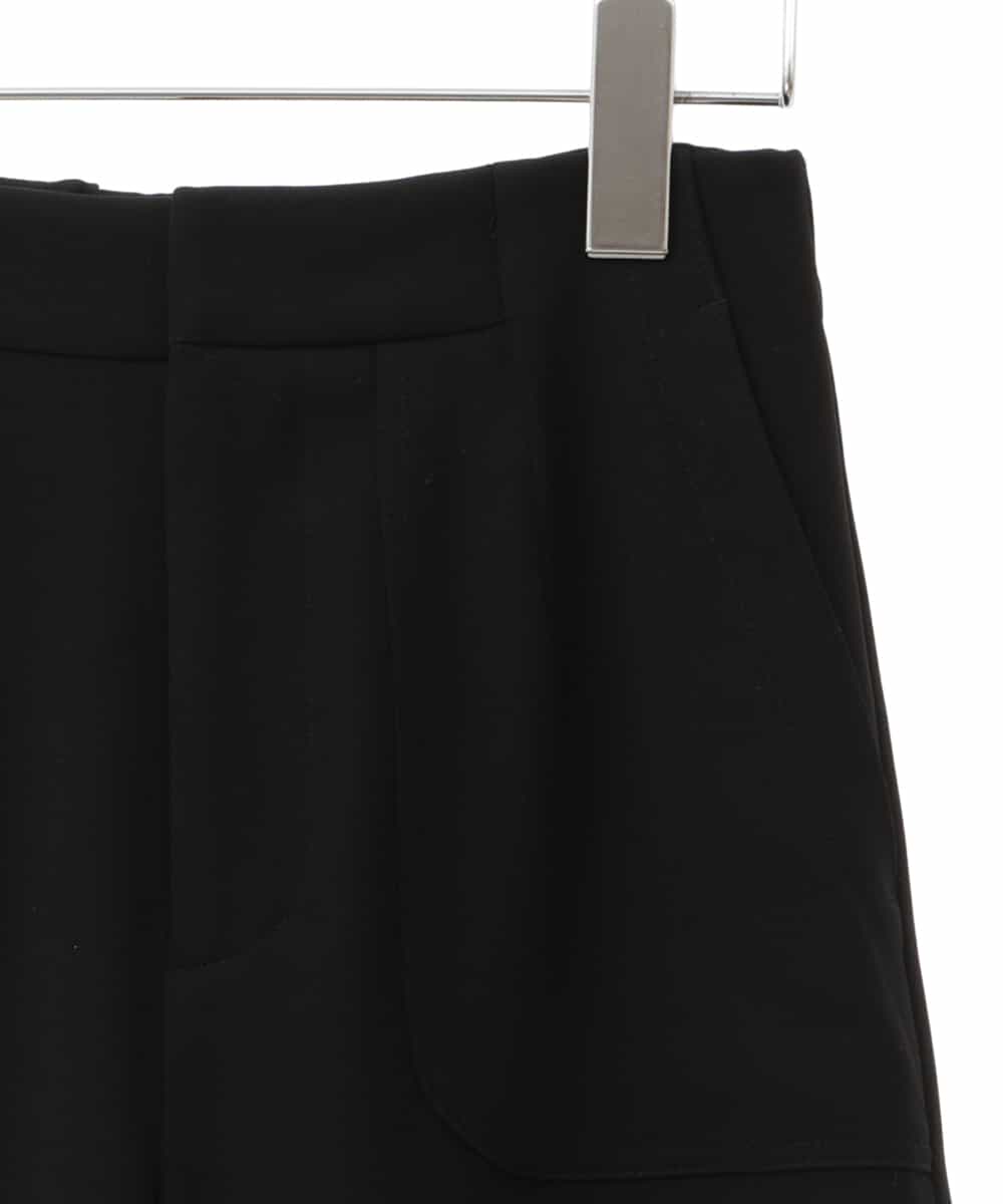 PHLJQ24230 GEORGES RECH(小さいサイズ)(メゾン ドゥ サンク) ストレッチワイドパンツ ブラック