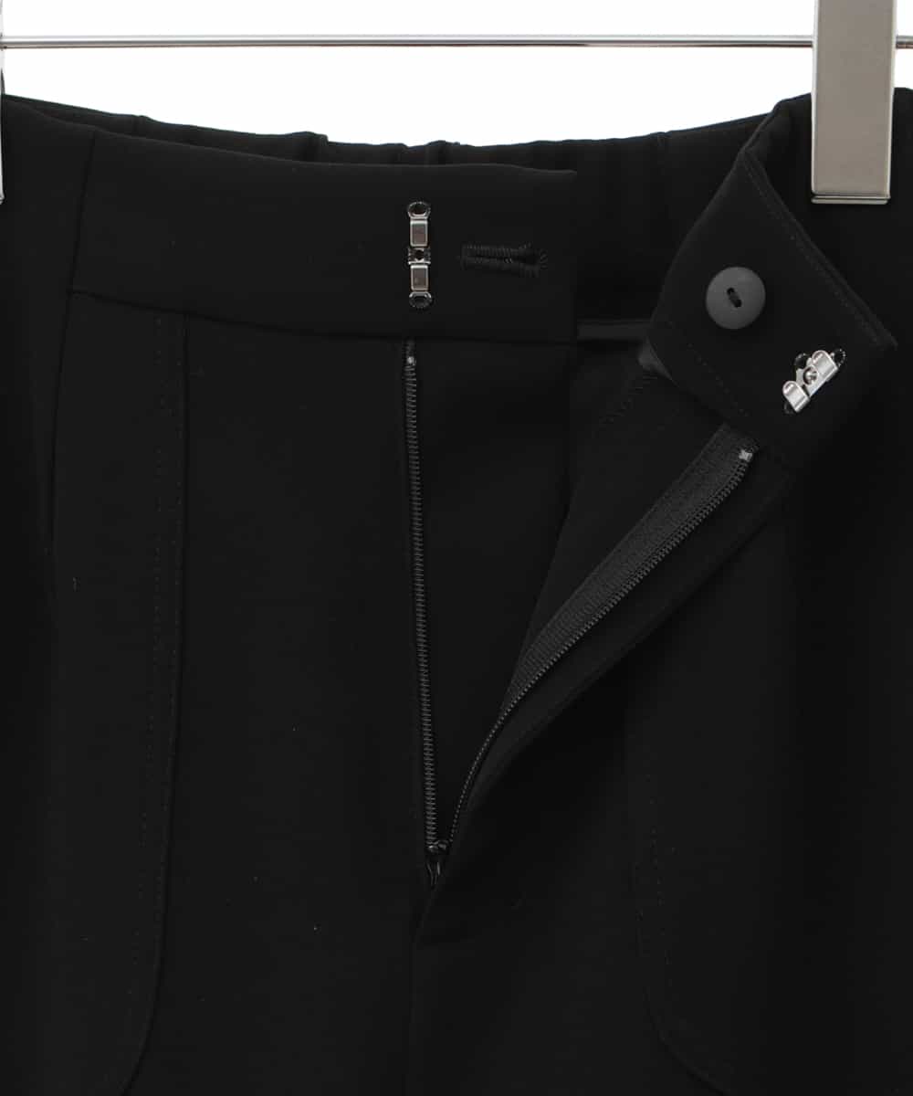 PHLJQ24230 GEORGES RECH(小さいサイズ)(メゾン ドゥ サンク) ストレッチワイドパンツ ブラック