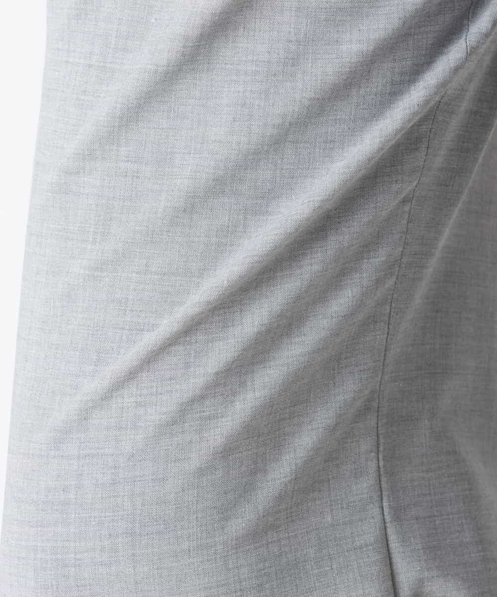 PHLJQ40250 GEORGES RECH(小さいサイズ)(メゾン ドゥ サンク) ストレッチワイドパンツ ライトグレー