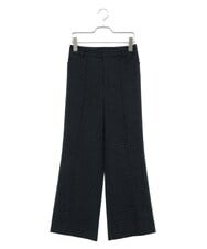 PHLJS38290 GEORGES RECH(小さいサイズ)(メゾン ドゥ サンク) [日本製]トライアングルジャカードフレアパンツ ブラック系