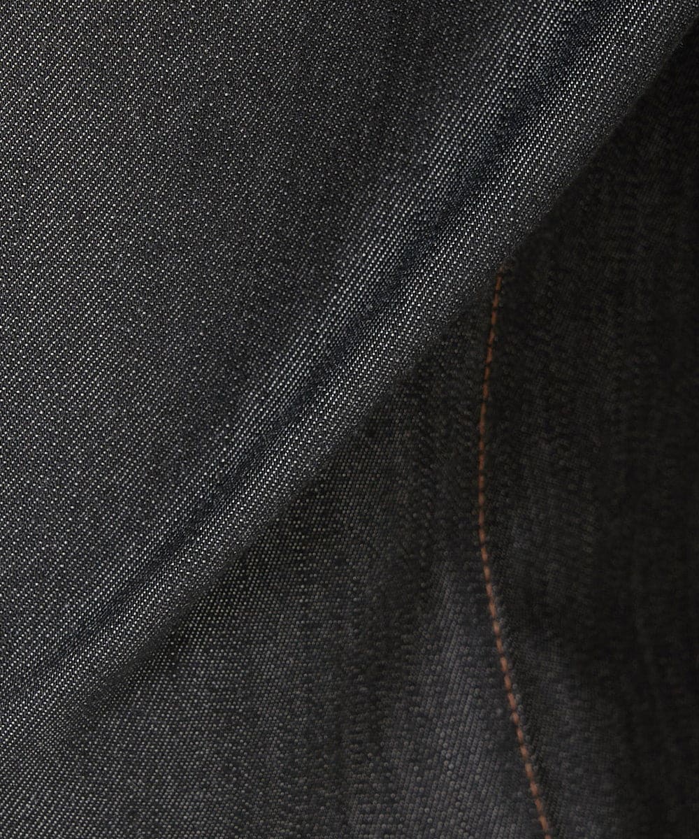 PHLJU30230 GEORGES RECH(小さいサイズ)(メゾン ドゥ サンク) シャンブレーデニムワイドパンツ ネイビー
