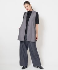 PHLJU30230 GEORGES RECH(小さいサイズ)(メゾン ドゥ サンク) シャンブレーデニムワイドパンツ ネイビー
