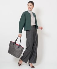 PHLJU30230 GEORGES RECH(小さいサイズ)(メゾン ドゥ サンク) シャンブレーデニムワイドパンツ ネイビー
