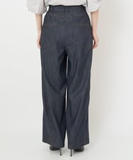 PHLJU30230 GEORGES RECH(小さいサイズ)(メゾン ドゥ サンク) シャンブレーデニムワイドパンツ ネイビー