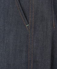 PHLJU30230 GEORGES RECH(小さいサイズ)(メゾン ドゥ サンク) シャンブレーデニムワイドパンツ ネイビー