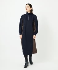 PHPAD01390 GEORGES RECH(小さいサイズ)(メゾン ドゥ サンク) ダンボールタフタドッキングワンピース ブラック