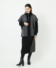 PHPAD01390 GEORGES RECH(小さいサイズ)(メゾン ドゥ サンク) ダンボールタフタドッキングワンピース ブラック