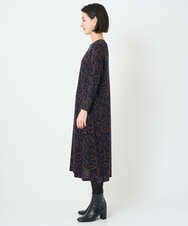 PHPAD22450 GEORGES RECH(小さいサイズ)(メゾン ドゥ サンク)  [日本製]ダブルフェイスロゴワンピース ネイビー