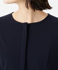 PHPGD11330 GEORGES RECH(小さいサイズ)(メゾン ドゥ サンク) ドライタッチジャージーフレアワンピース ネイビー