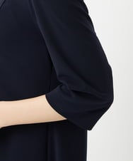 PHPGD11330 GEORGES RECH(小さいサイズ)(メゾン ドゥ サンク) ドライタッチジャージーフレアワンピース ネイビー