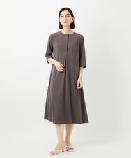 PHPGD11330 GEORGES RECH(小さいサイズ)(メゾン ドゥ サンク) ドライタッチジャージーフレアワンピース ベージュ