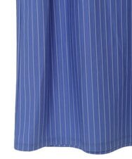 PHPHT24390 GEORGES RECH(小さいサイズ)(メゾン ドゥ サンク) [2点セット]フレンチスリーブワンピース×カーディガン ブルー×ホワイト