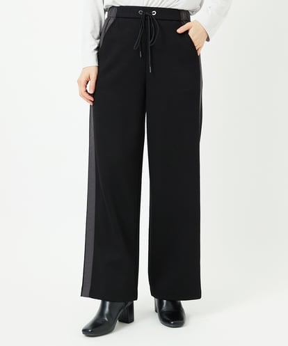 PHQAD01250  ストレッチダンボールストレートワイドパンツ