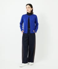 PHQAD01250 GEORGES RECH(小さいサイズ)(メゾン ドゥ サンク) ストレッチダンボールストレートワイドパンツ ブラック