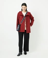 PHQAD01250 GEORGES RECH(小さいサイズ)(メゾン ドゥ サンク) ストレッチダンボールストレートワイドパンツ ブラック