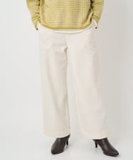 PHQAD39190 GEORGES RECH(小さいサイズ)(メゾン ドゥ サンク)  [日本製]ウーリッチ両面起毛ストレートパンツ アイボリー