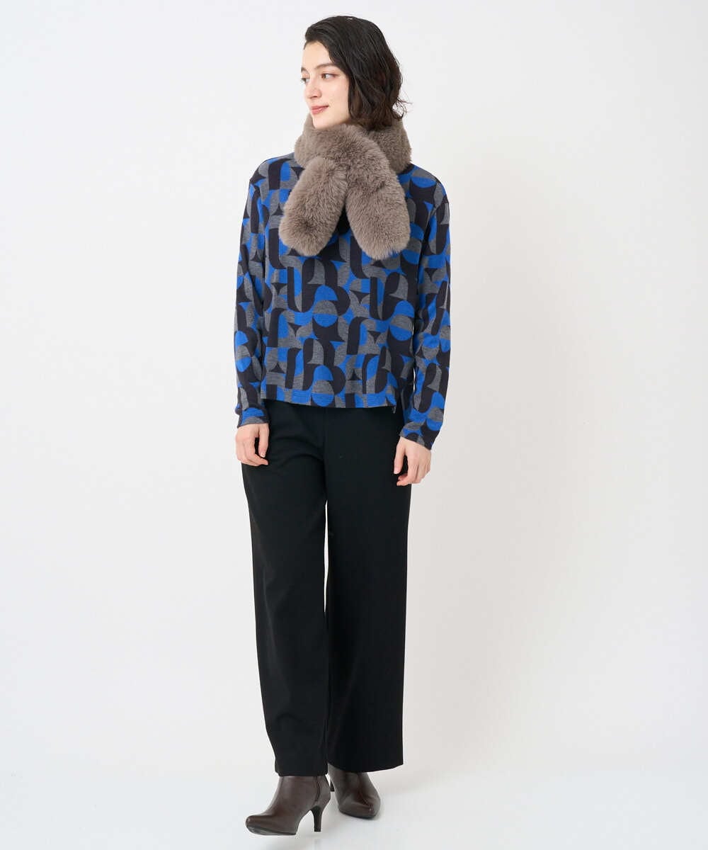 PHQAD39190 GEORGES RECH(小さいサイズ)(メゾン ドゥ サンク)  [日本製]ウーリッチ両面起毛ストレートパンツ グレー