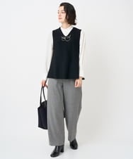 PHQAD39190 GEORGES RECH(小さいサイズ)(メゾン ドゥ サンク)  [日本製]ウーリッチ両面起毛ストレートパンツ グレー