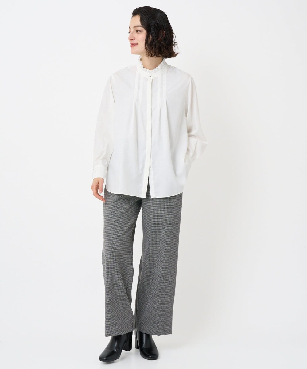 PHQAD39190 GEORGES RECH(小さいサイズ)(メゾン ドゥ サンク)  [日本製]ウーリッチ両面起毛ストレートパンツ グレー