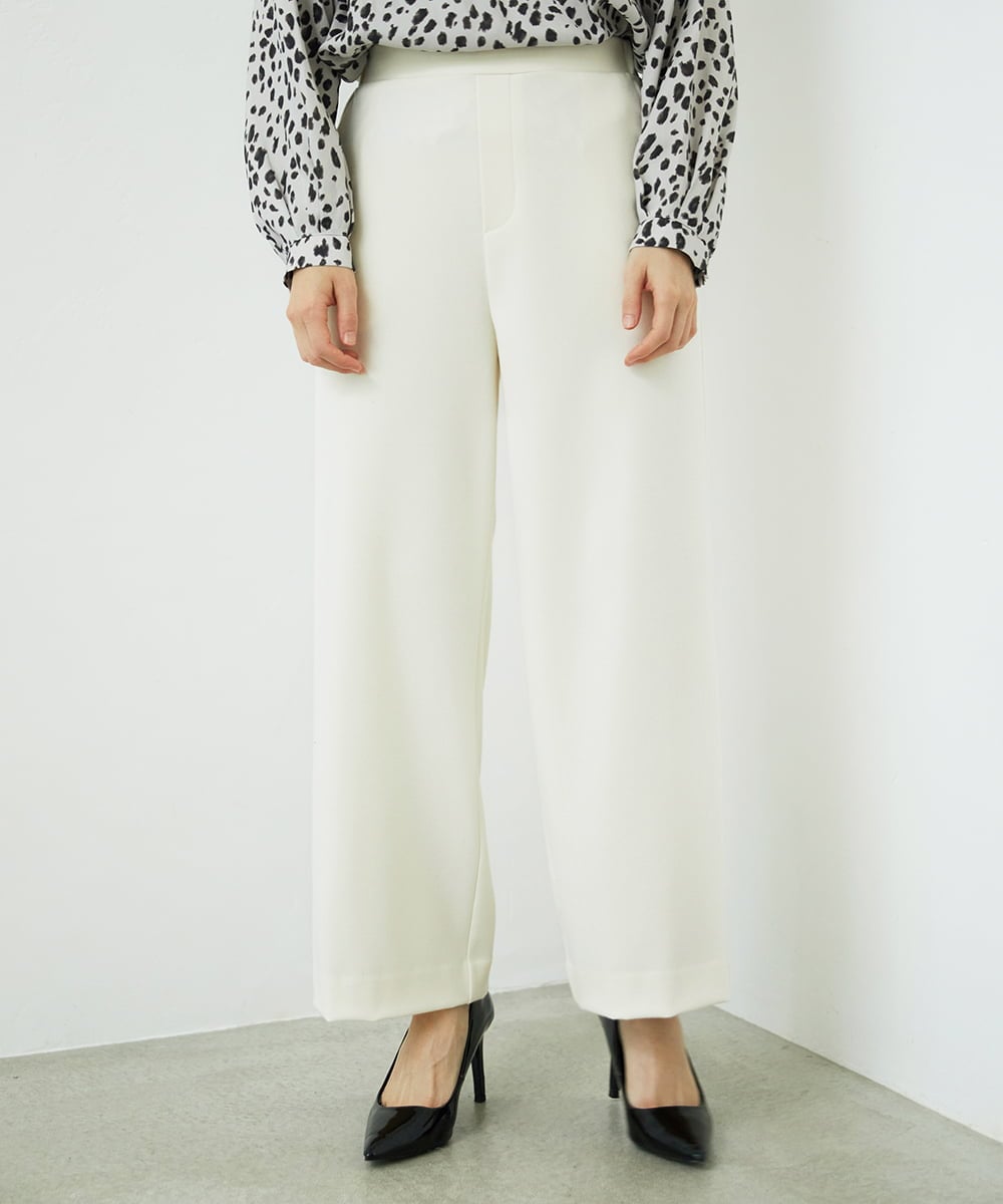 PHQAD39190 GEORGES RECH(小さいサイズ)(メゾン ドゥ サンク)  [日本製]ウーリッチ両面起毛ストレートパンツ グレー系(千鳥柄)