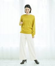 PHQAD39190 GEORGES RECH(小さいサイズ)(メゾン ドゥ サンク)  [日本製]ウーリッチ両面起毛ストレートパンツ グレー系(千鳥柄)