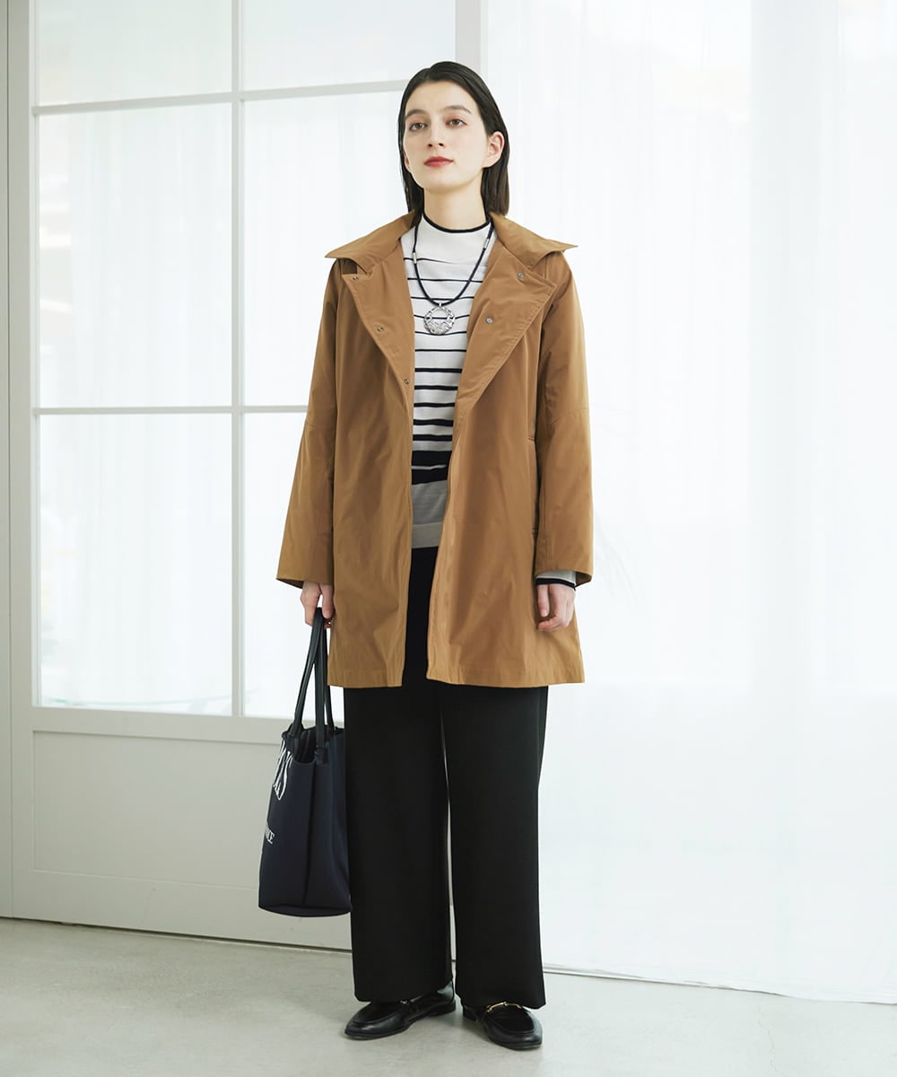 PHQAD39190 GEORGES RECH(小さいサイズ)(メゾン ドゥ サンク)  [日本製]ウーリッチ両面起毛ストレートパンツ グレー系(千鳥柄)