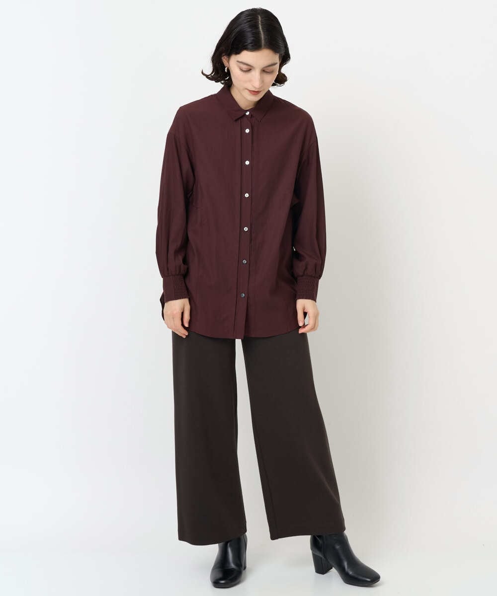 PHQAF74220 GEORGES RECH(小さいサイズ)(メゾン ドゥ サンク) [定番人気/日本製]デュアルウォームロングパンツ   マスタード