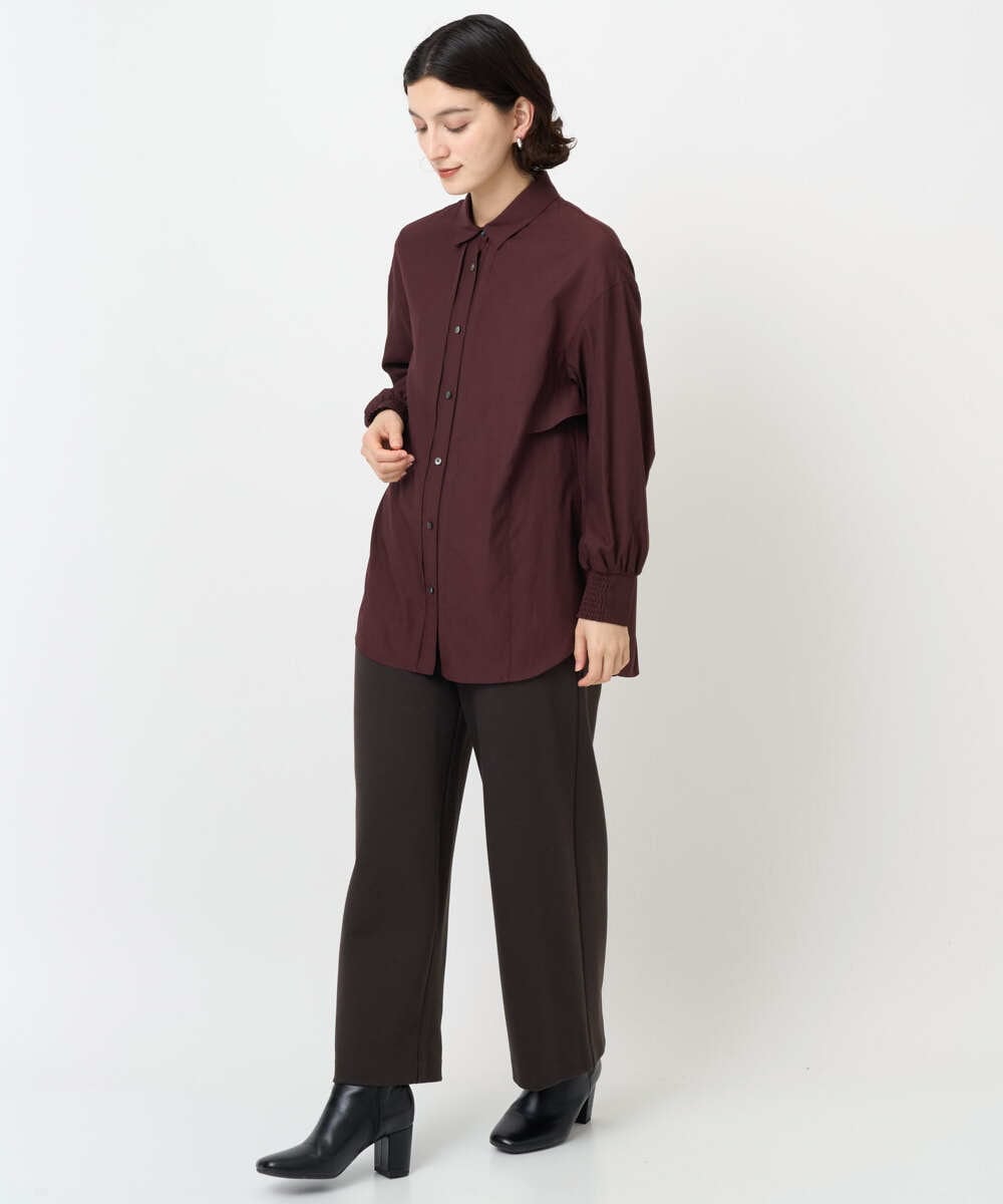 PHQAF74220 GEORGES RECH(小さいサイズ)(メゾン ドゥ サンク) [定番人気/日本製]デュアルウォームロングパンツ   マスタード