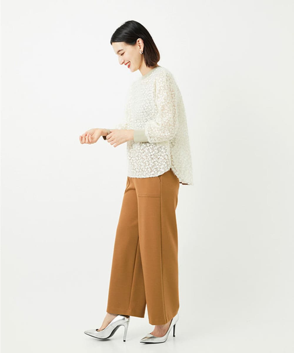 PHQAF74220 GEORGES RECH(小さいサイズ)(メゾン ドゥ サンク) [定番人気/日本製]デュアルウォームロングパンツ   マスタード