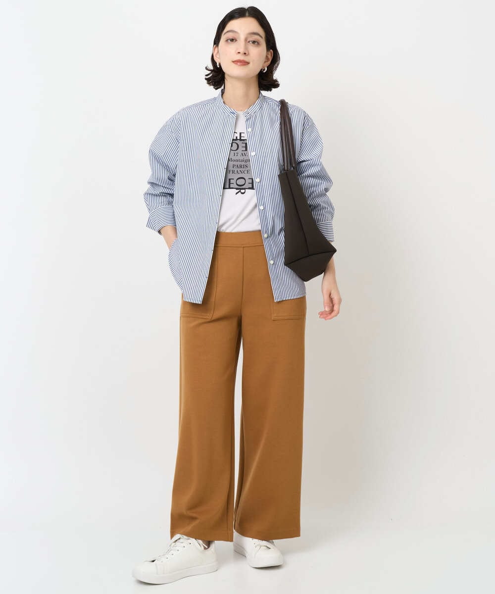 PHQAF74220 GEORGES RECH(小さいサイズ)(メゾン ドゥ サンク) [定番人気/日本製]デュアルウォームロングパンツ   マスタード