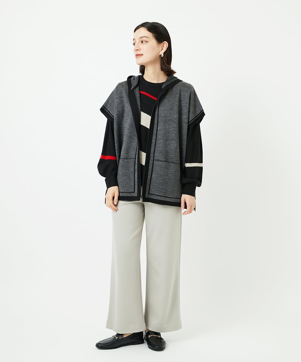 PHQAF74220 GEORGES RECH(小さいサイズ)(メゾン ドゥ サンク) [定番人気/日本製]デュアルウォームロングパンツ   マスタード