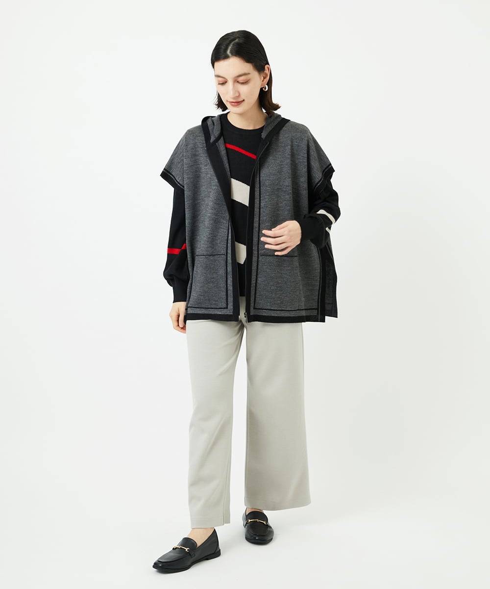 PHQAF74220 GEORGES RECH(小さいサイズ)(メゾン ドゥ サンク) [定番人気/日本製]デュアルウォームロングパンツ   マスタード