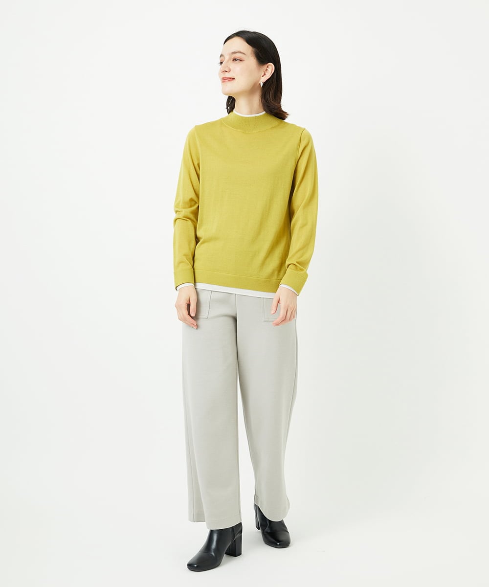 PHQAF74220 GEORGES RECH(小さいサイズ)(メゾン ドゥ サンク) [定番人気/日本製]デュアルウォームロングパンツ   マスタード