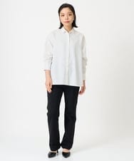 PHQAG18220 GEORGES RECH(小さいサイズ)(メゾン ドゥ サンク)  [日本製]裏起毛ストレッチイージーパンツ ブラック