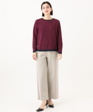 PHQAI74220 GEORGES RECH(小さいサイズ)(メゾン ドゥ サンク)  [日本製]デュアルウォームロングパンツ ブラウン