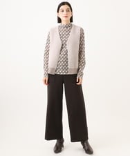 PHQAI74220 GEORGES RECH(小さいサイズ)(メゾン ドゥ サンク)  [日本製]デュアルウォームロングパンツ ブラウン